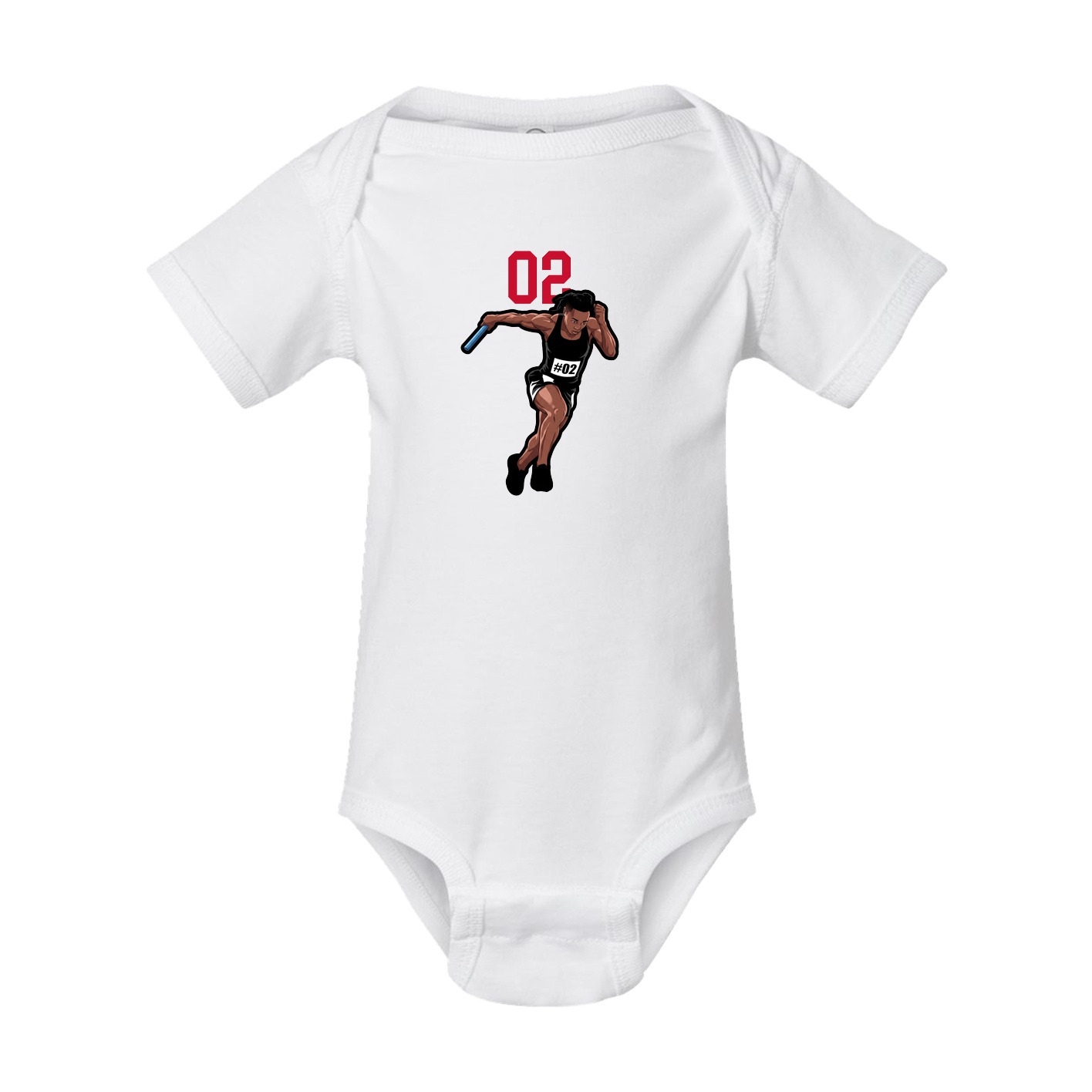 Baby Onesie — Number Top in White
