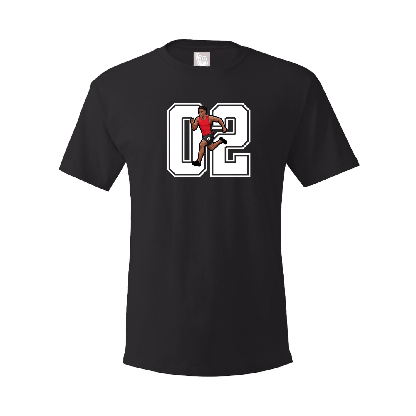 Youth Tee — Number in Black