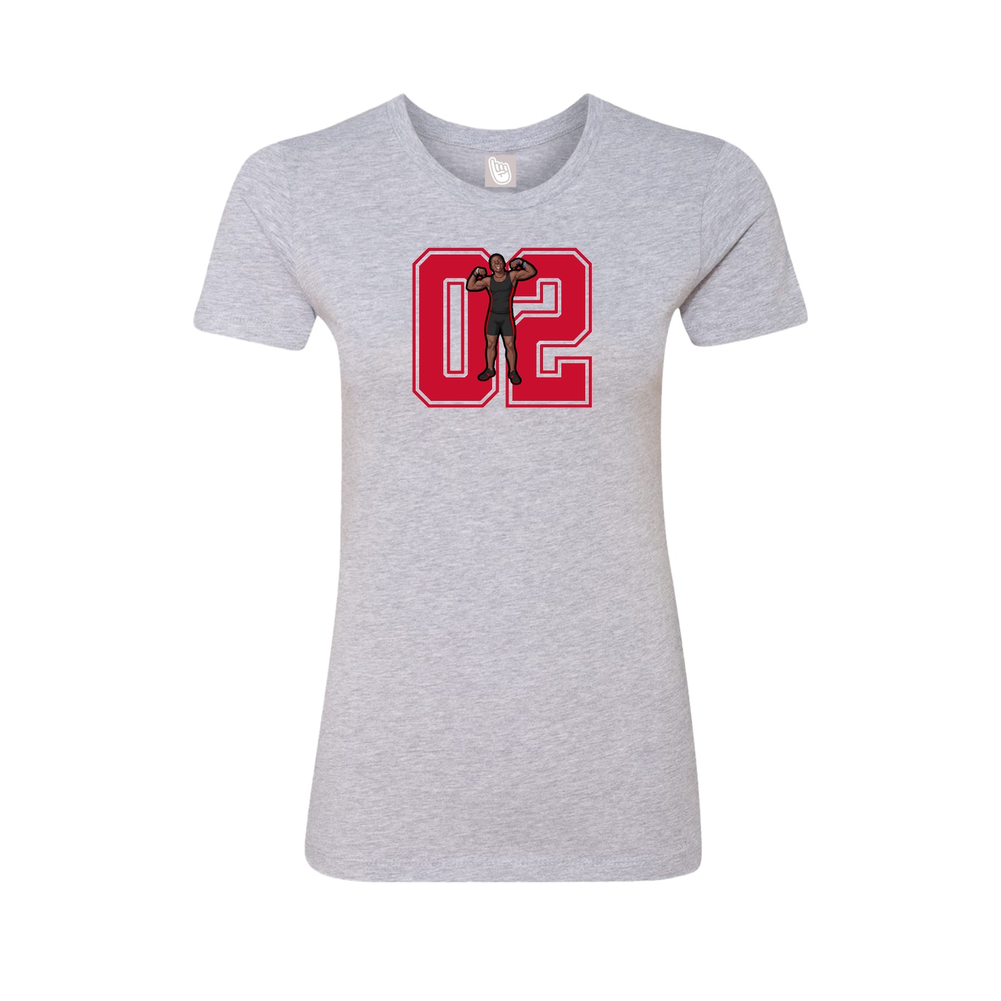 Womens Tee — Number in Grey