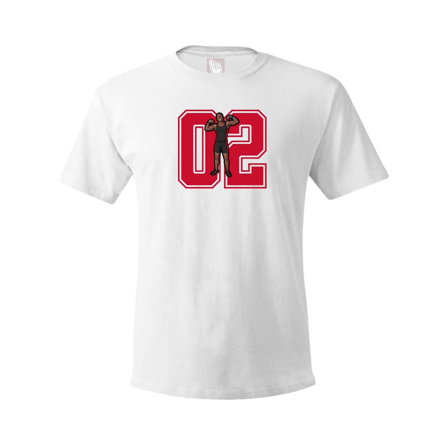 Youth Tee — Number in White