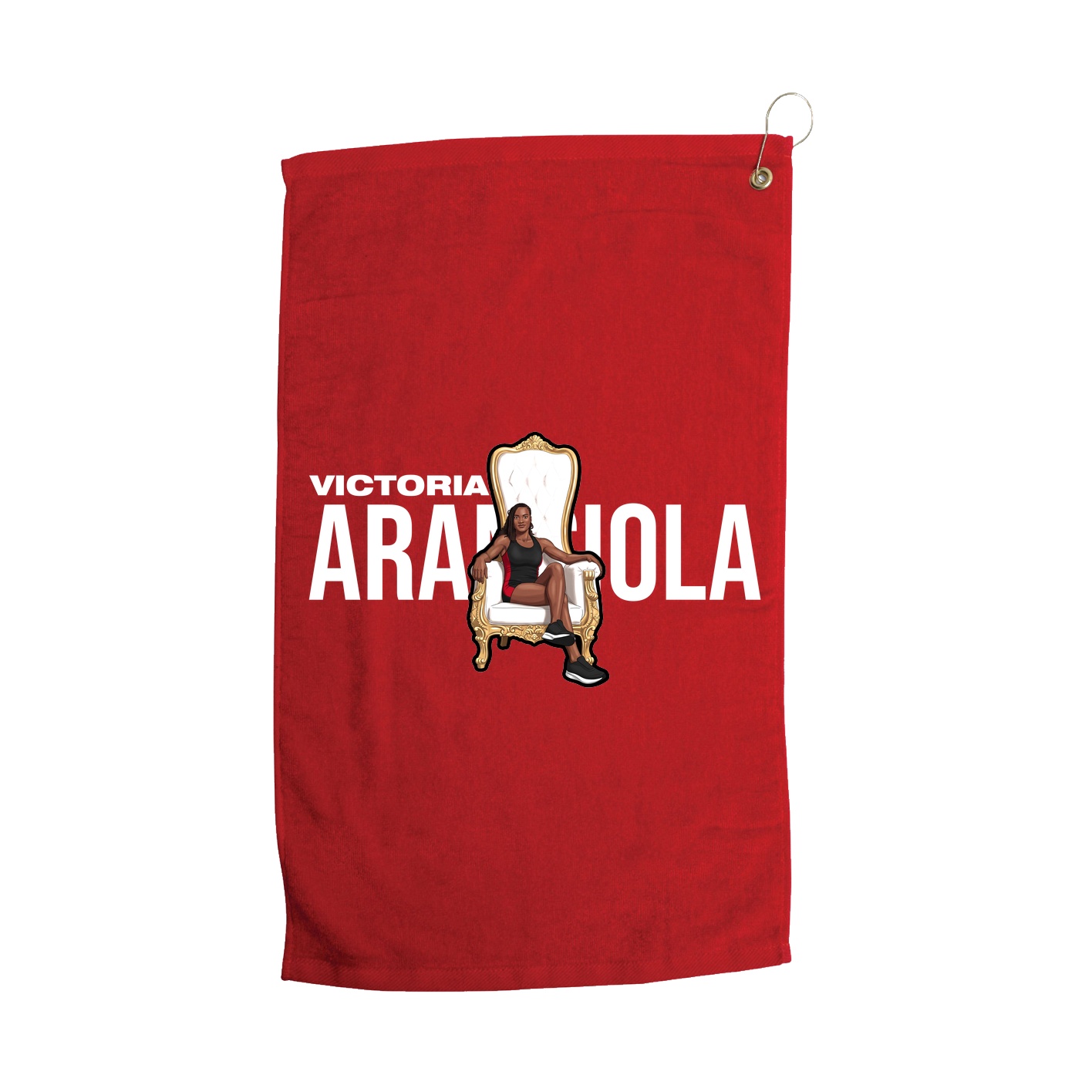 Golf Towel — Player Name in Red