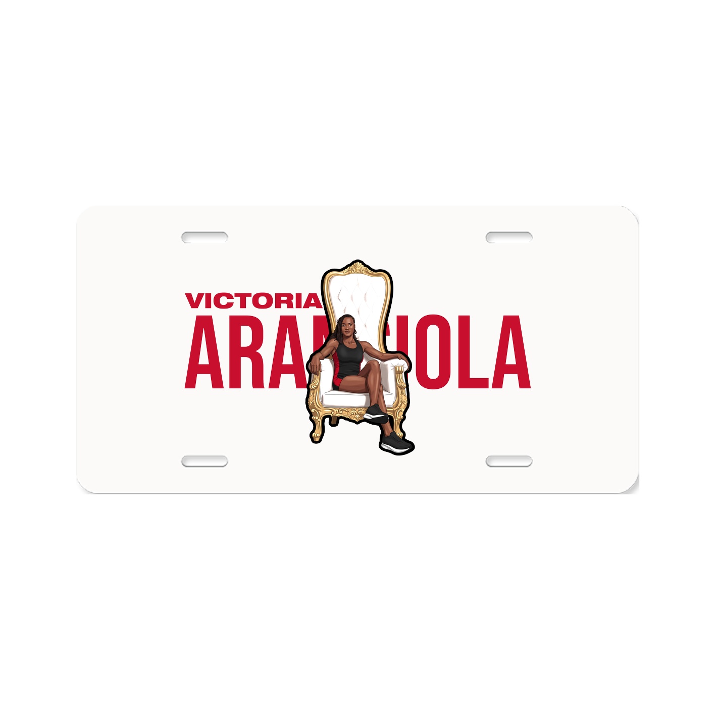 License Plate — Player Name in Classic