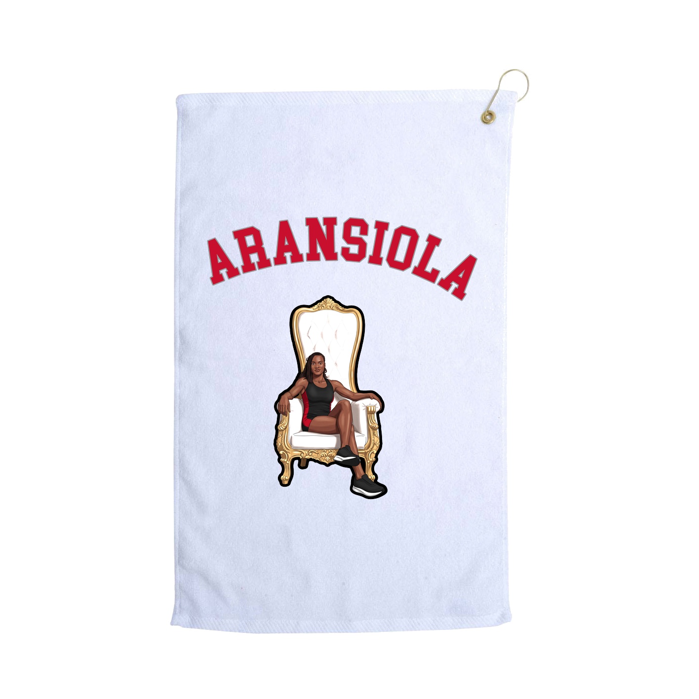 Golf Towel — Shirsey Arch in White