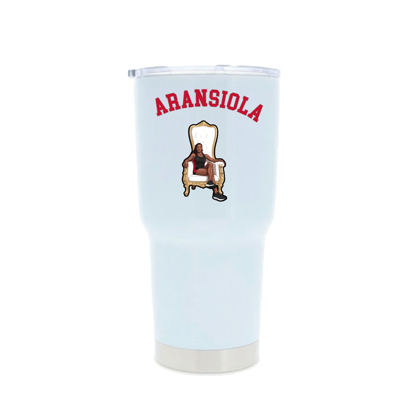 30oz Stainless Steel Tumbler — Shirsey Arch in White
