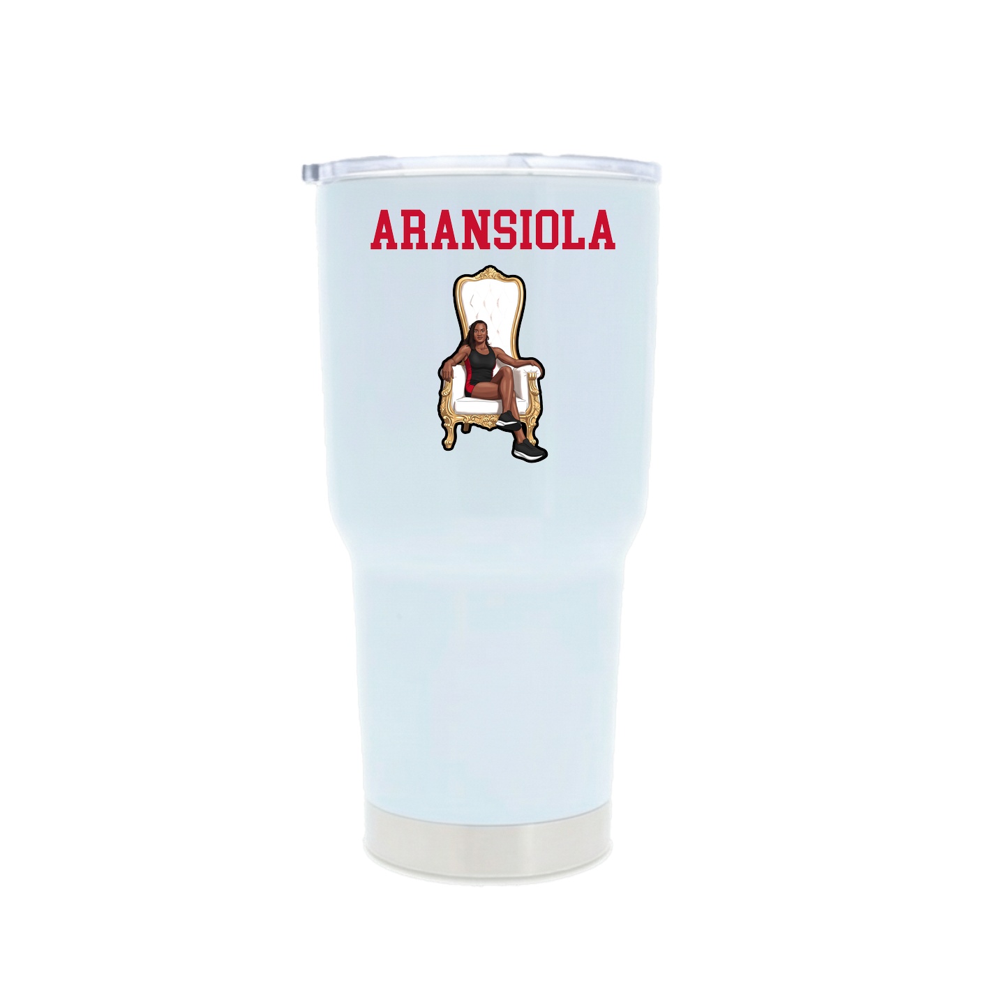 30oz Stainless Steel Tumbler — Shirsey in White