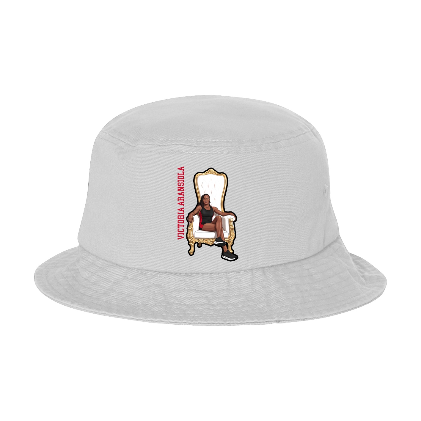Bucket Cap — Name Vertical in White
