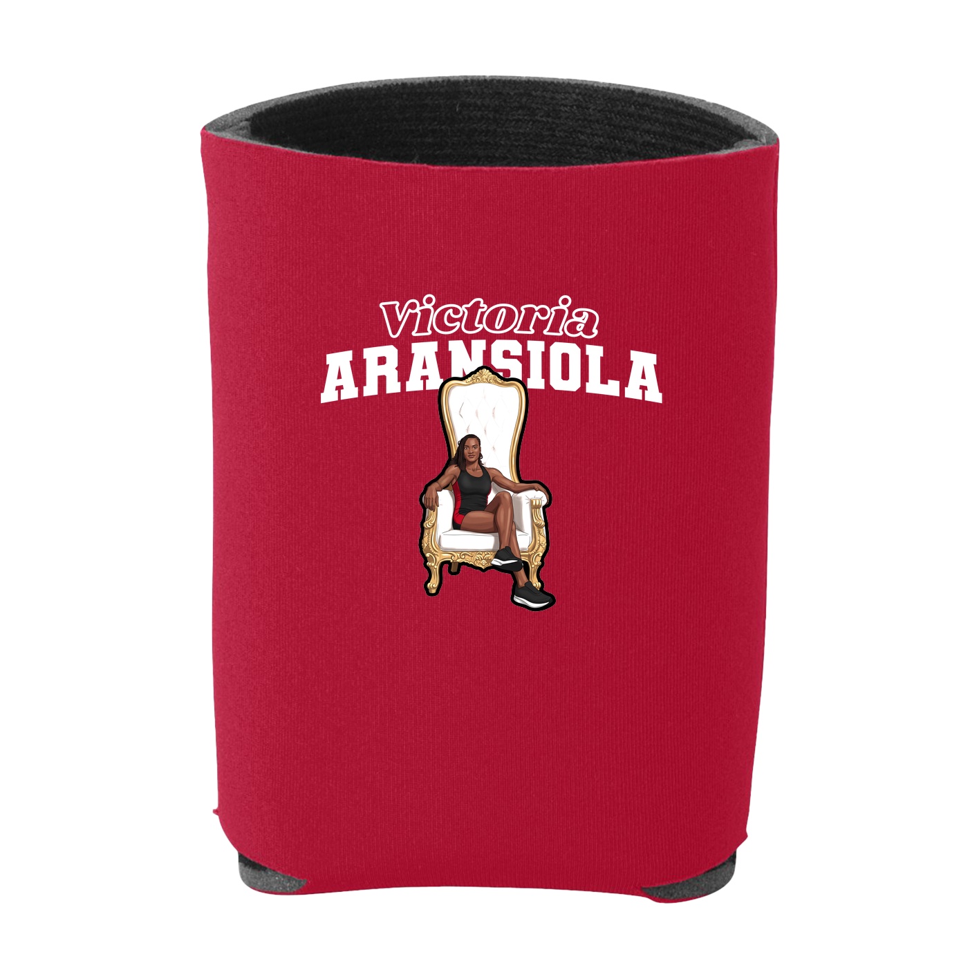 Can Holder — Name Arch in Red