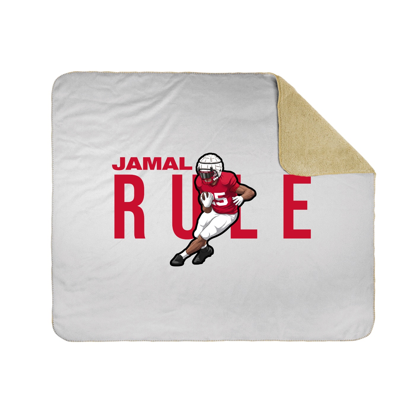 Throw Blanket — Player Name in White