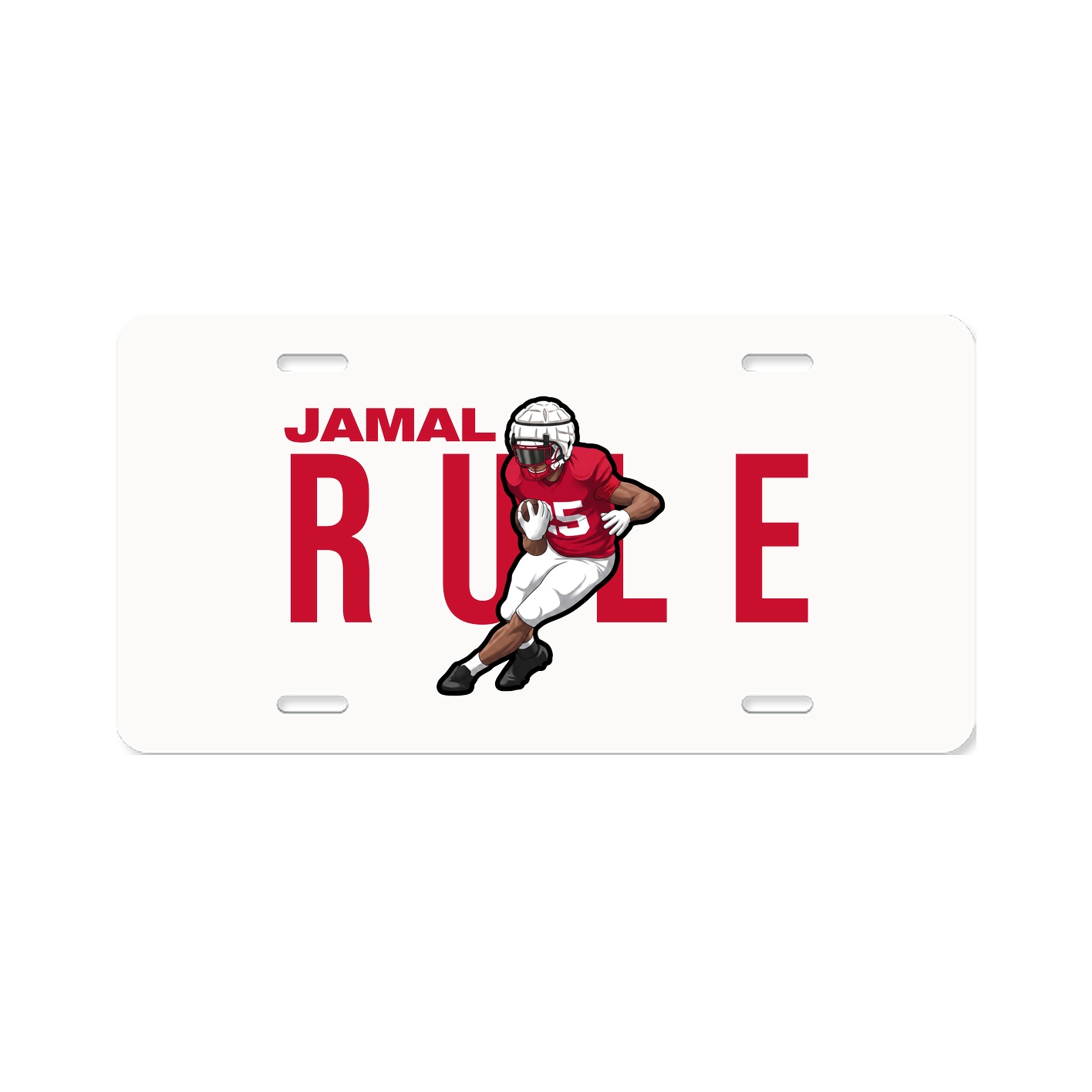 License Plate — Player Name in Classic