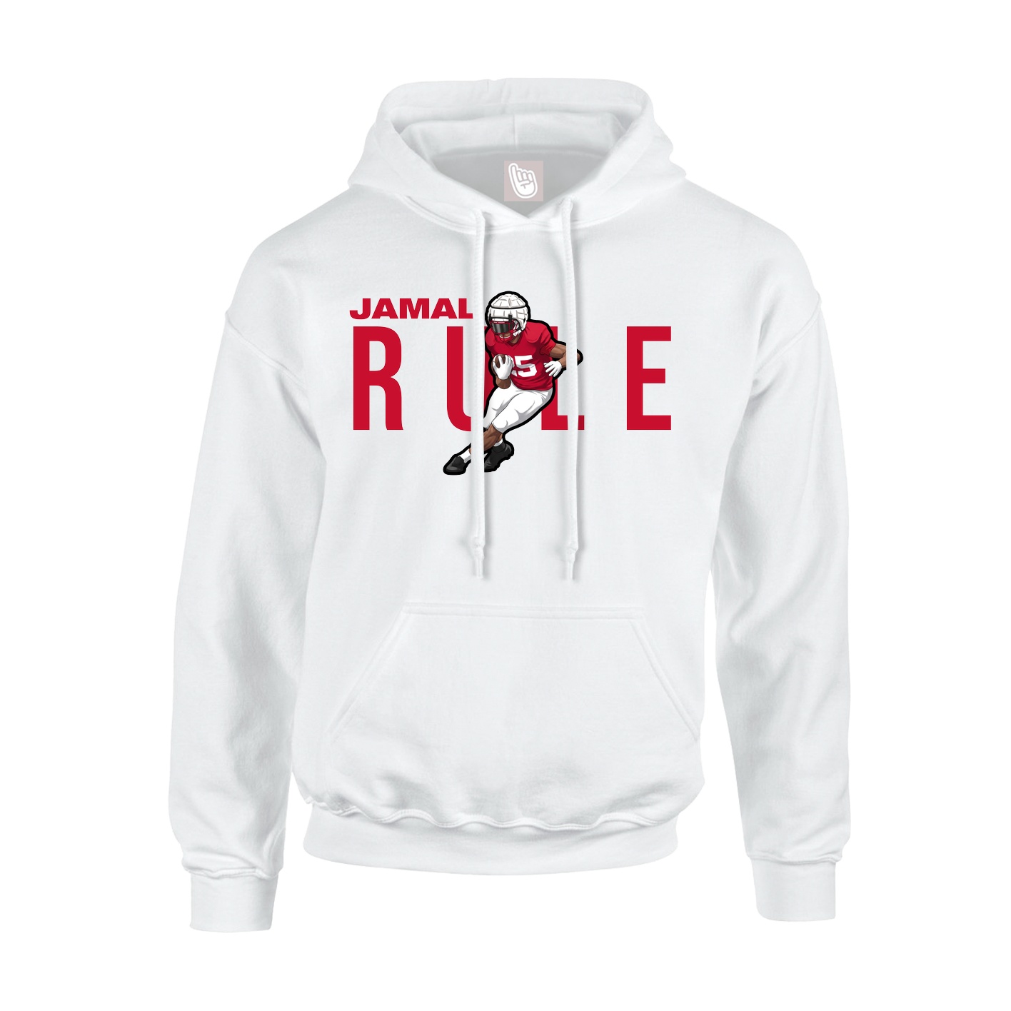 Hoodie — Player Name in White