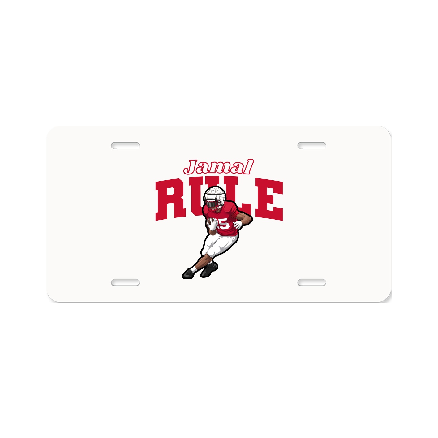 License Plate — Name Arch in Classic