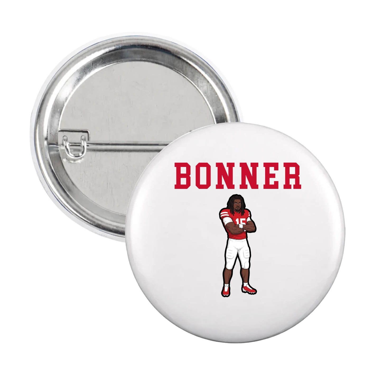 Game Day Button — Shirsey in White