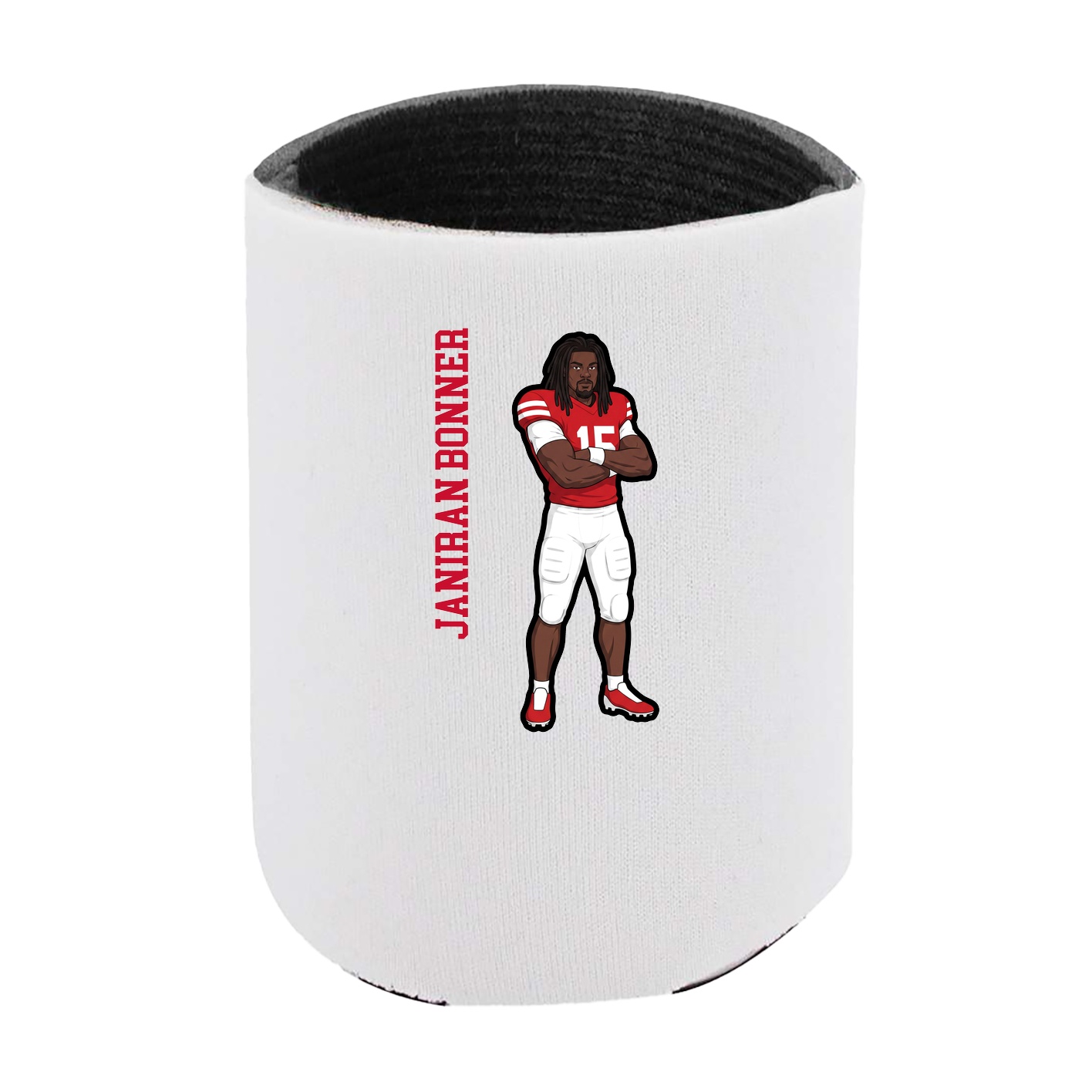 Can Holder — Name Vertical in White