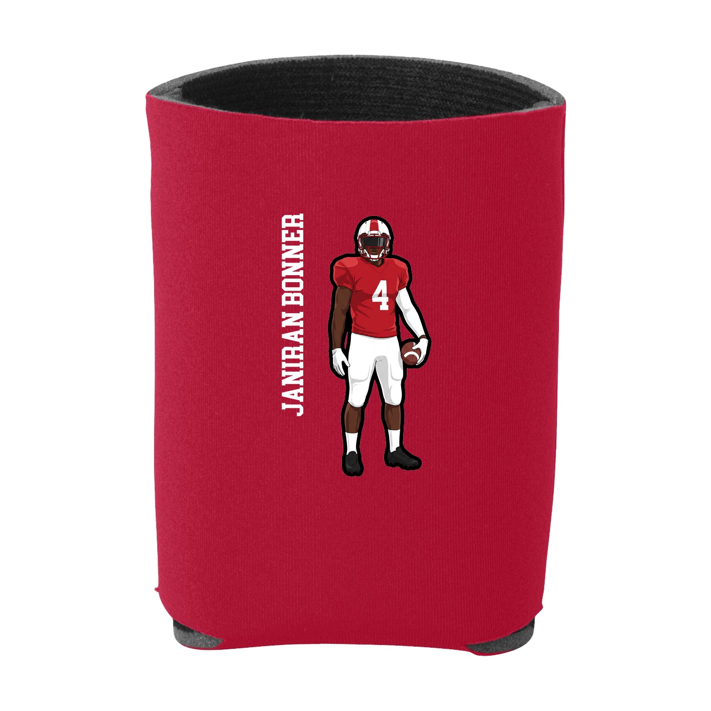 Can Holder — Name Vertical in Red