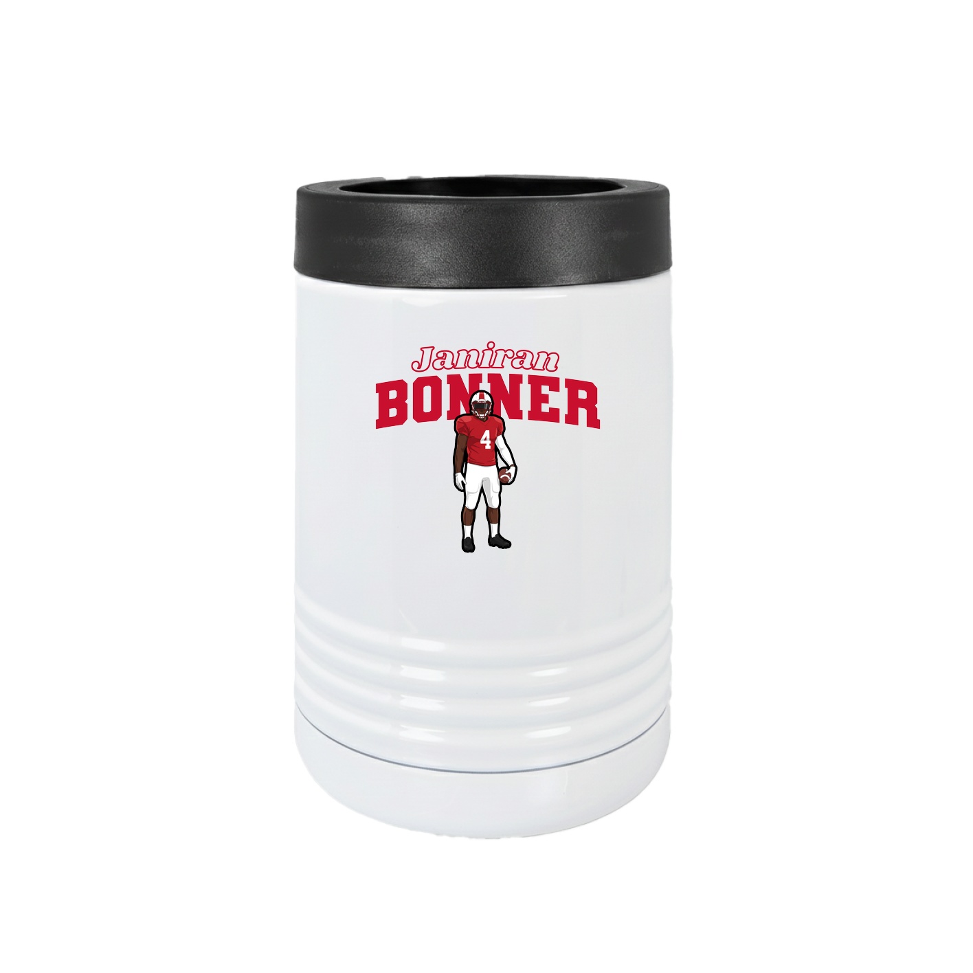 Beverage Holder — Name Arch in White