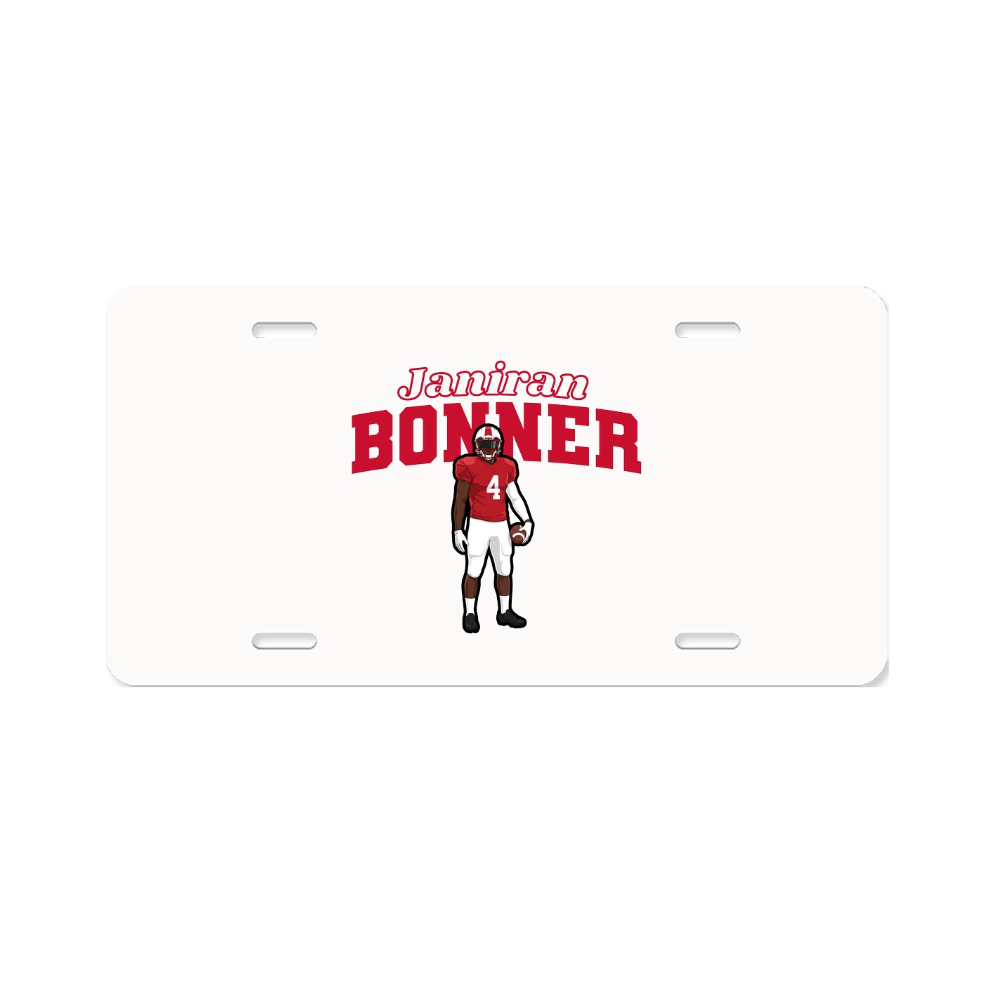 License Plate — Name Arch in Classic
