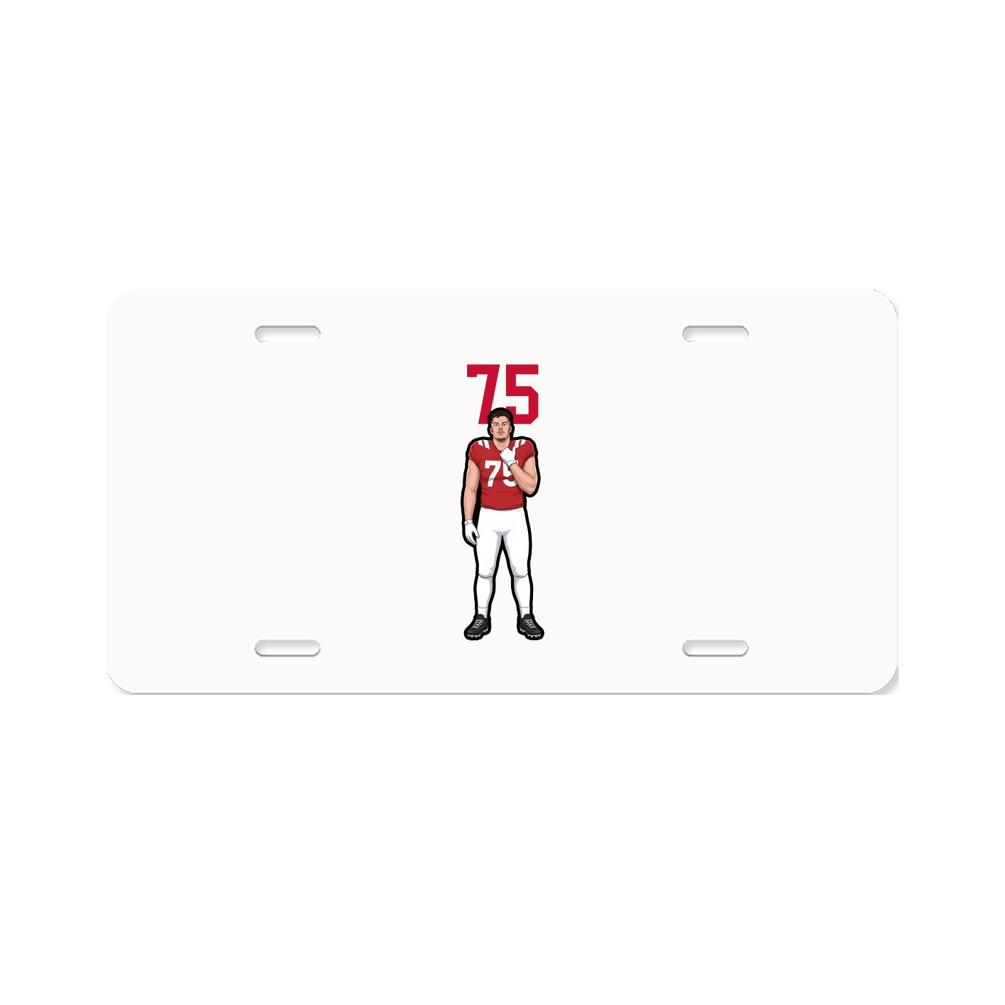 License Plate — Number Top in Classic