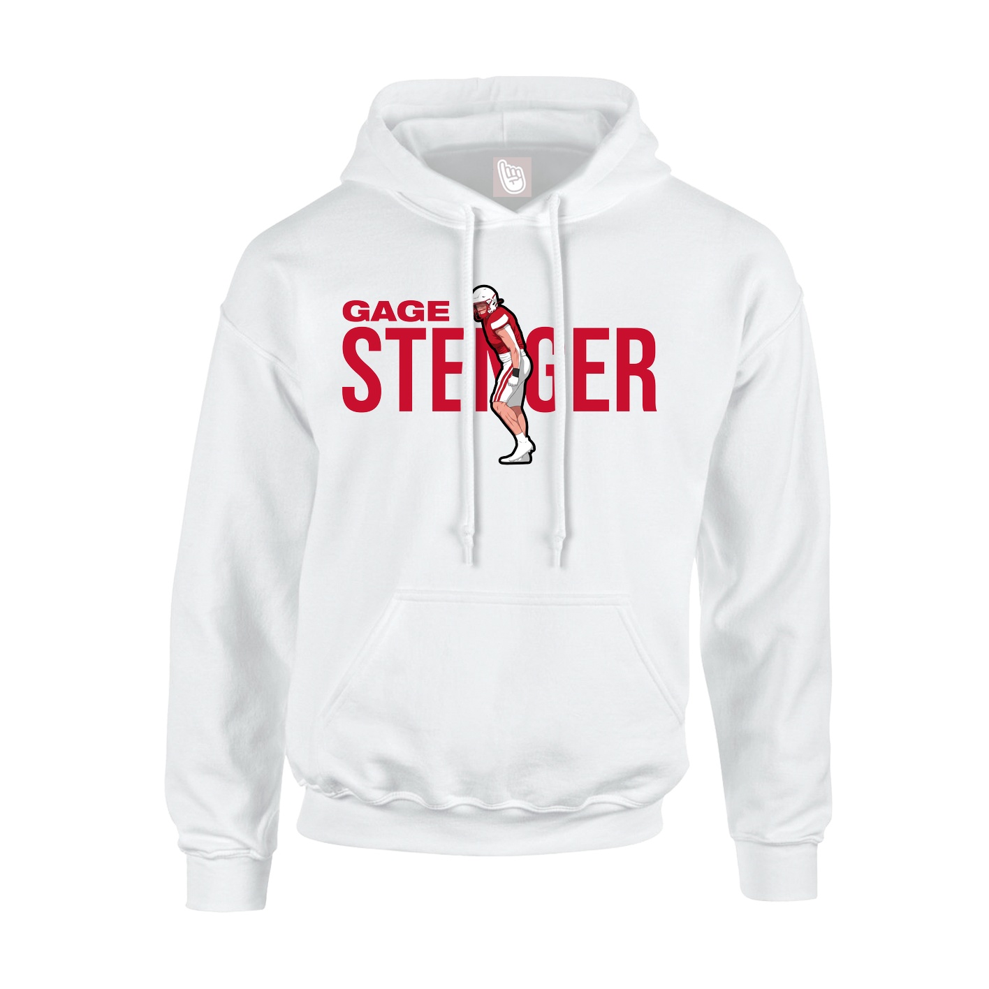 Hoodie — Player Name in White