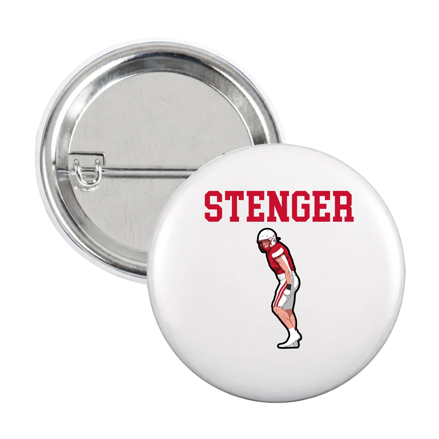 Game Day Button — Shirsey in White