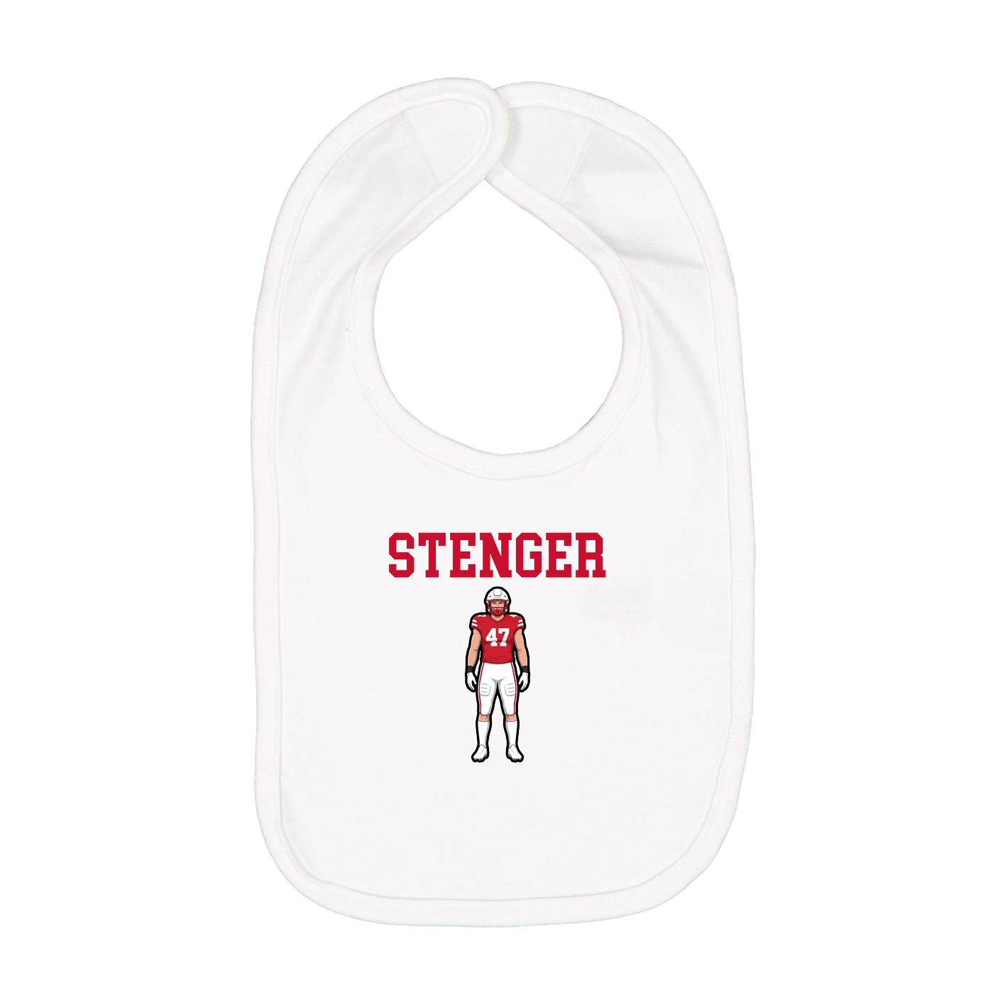 Infant Bib — Shirsey in White