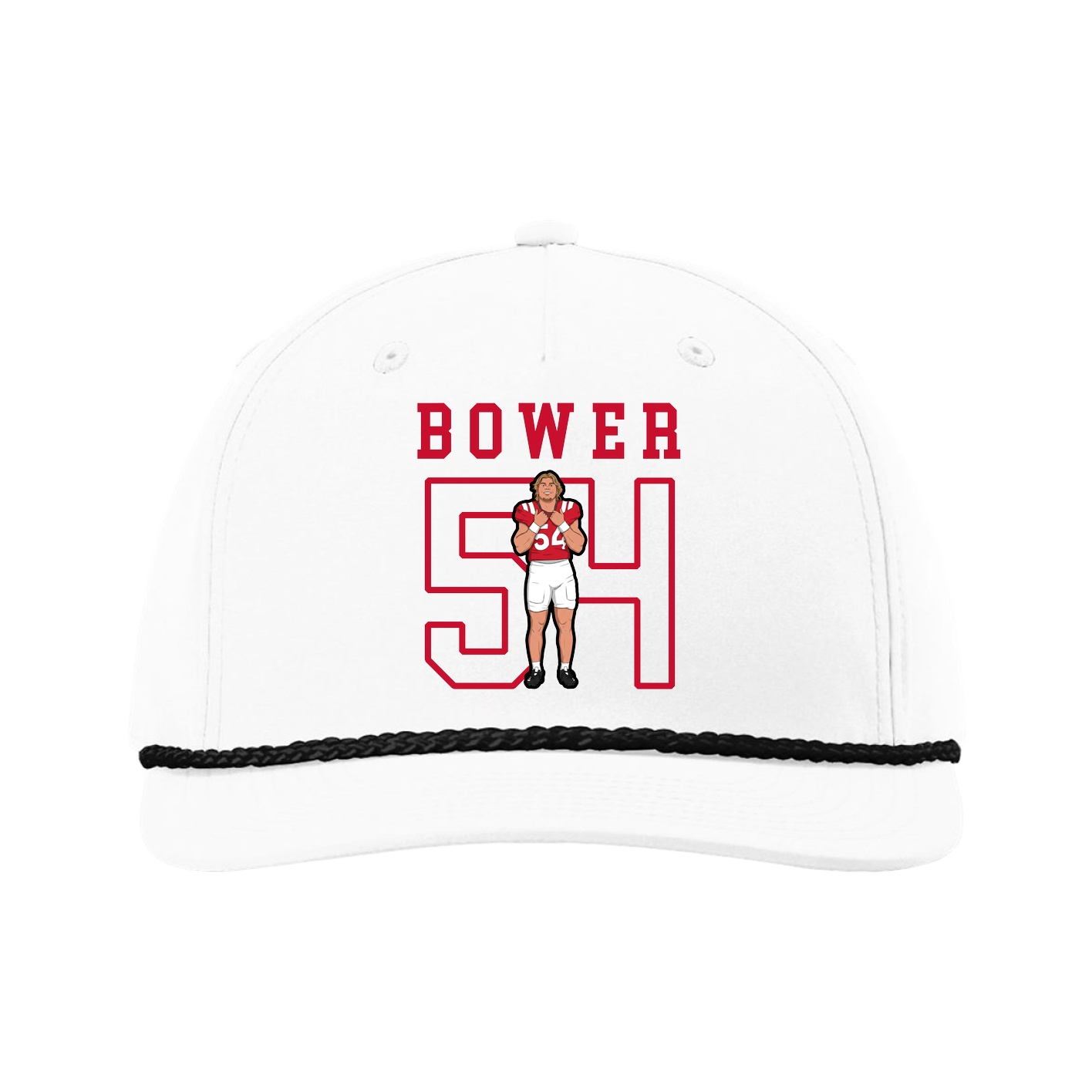Five-Panel Classic Rope Cap — Shirsey in White