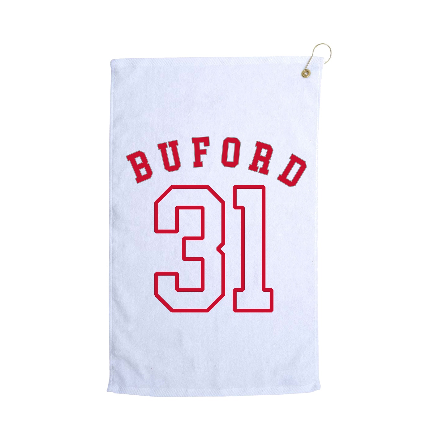 Golf Towel — Shirsey Arch in White