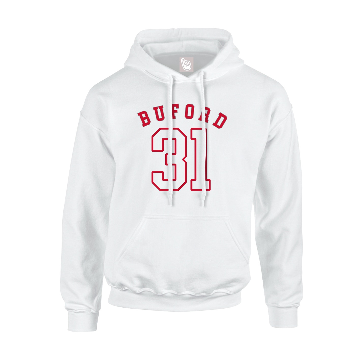 Hoodie — Shirsey Arch in White
