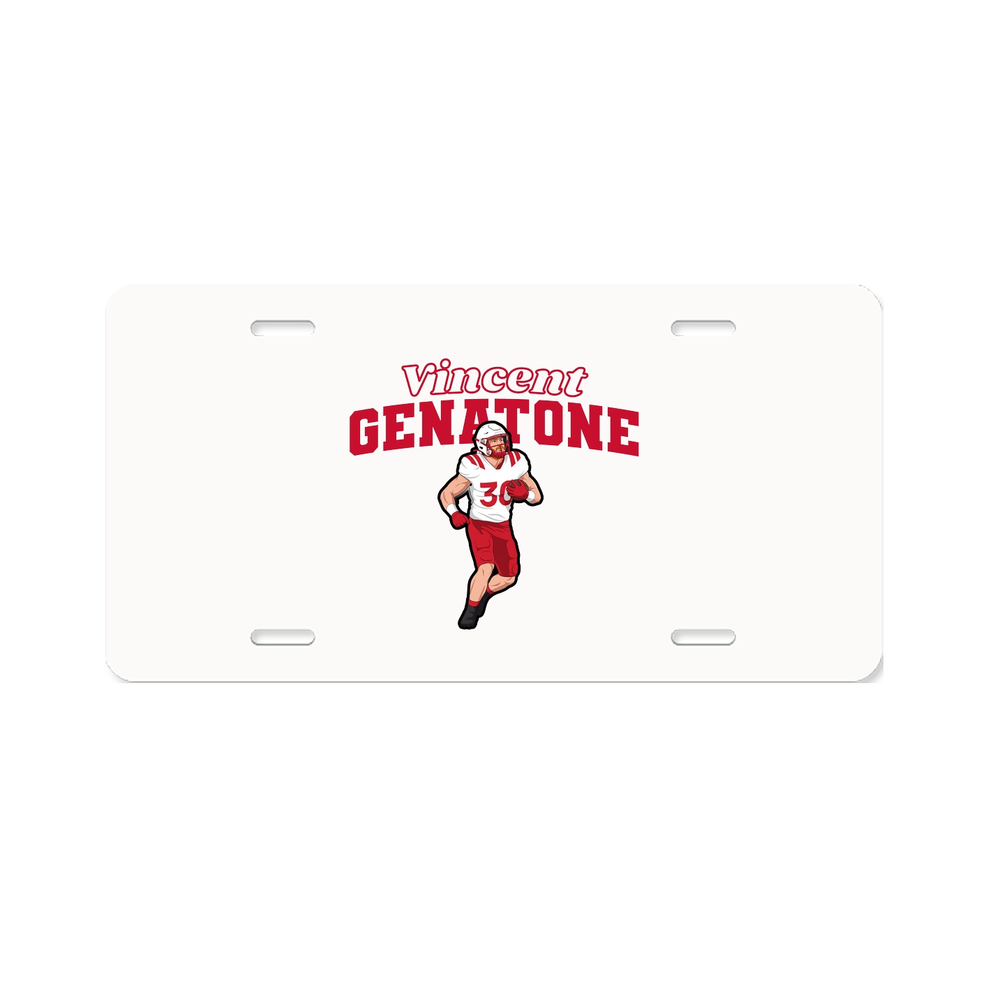 License Plate — Name Arch in Classic