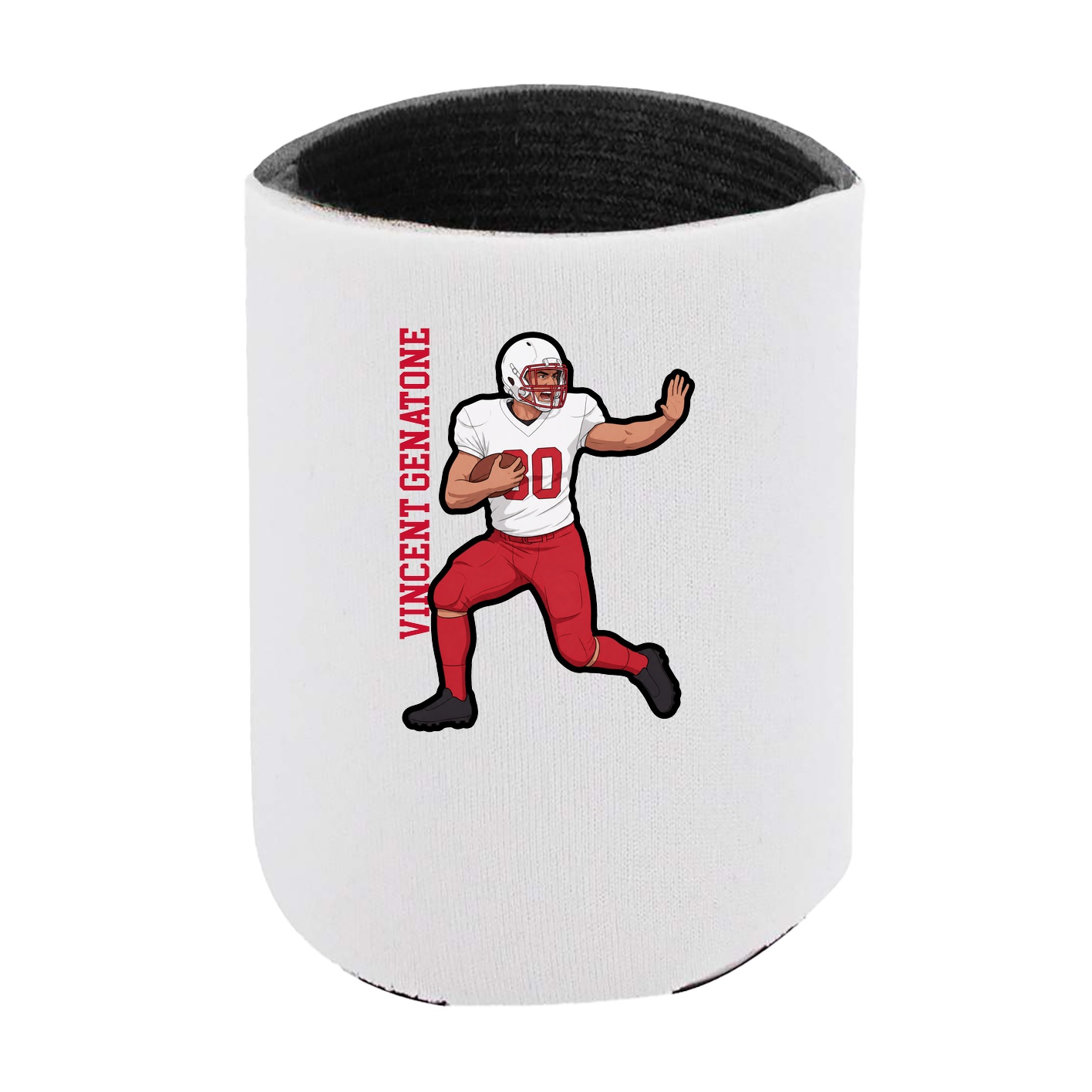 Can Holder — Name Vertical in White