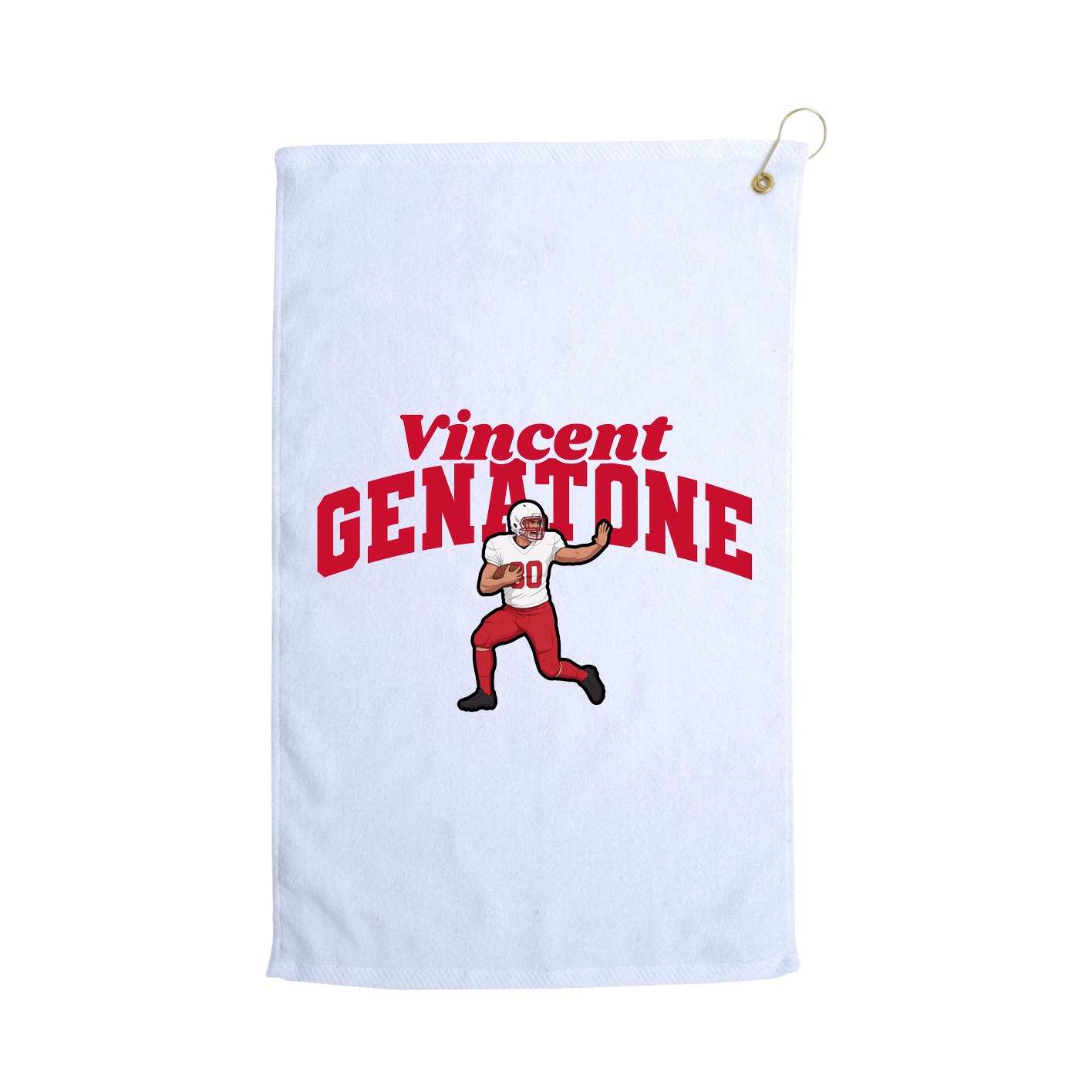 Golf Towel — Signature Arch in White