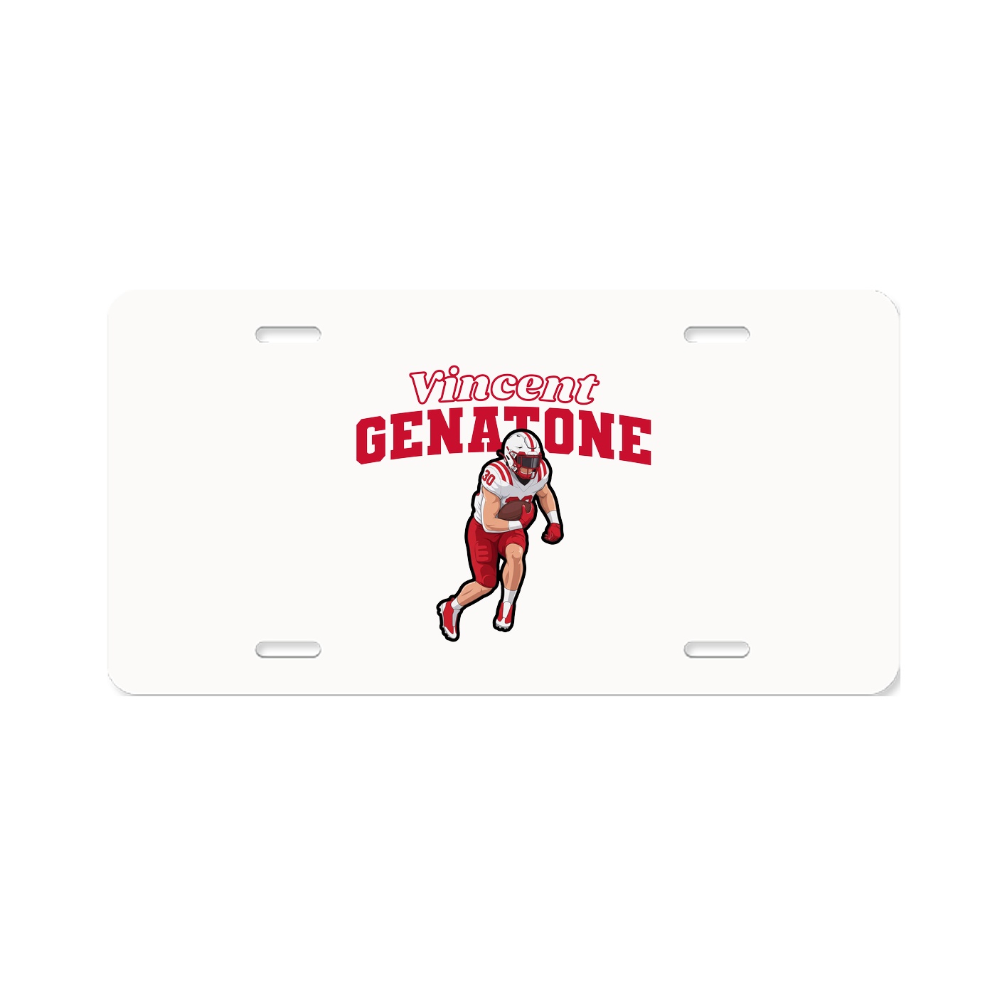 License Plate — Name Arch in Classic