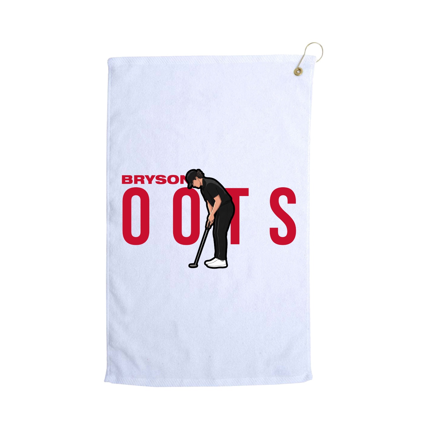 Golf Towel — Player Name in White