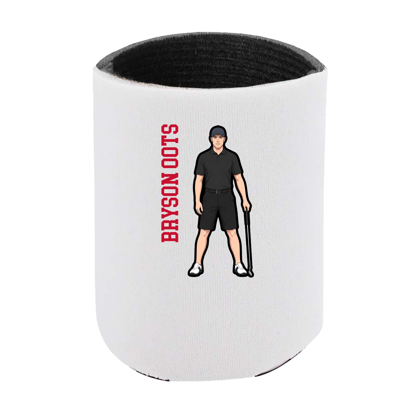 Can Holder — Name Vertical in White