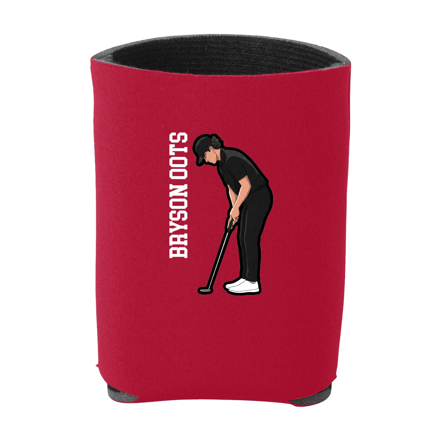 Can Holder — Name Vertical in Red