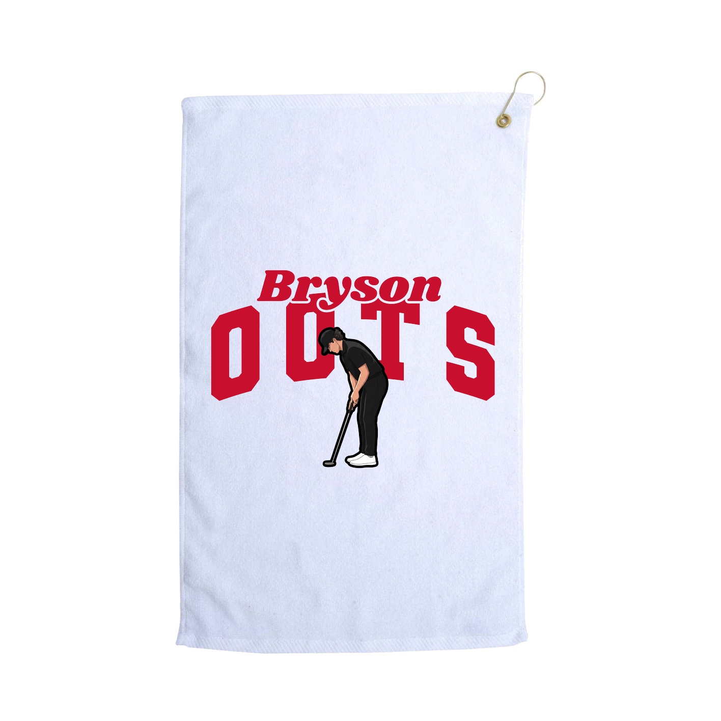 Golf Towel — Signature Arch in White