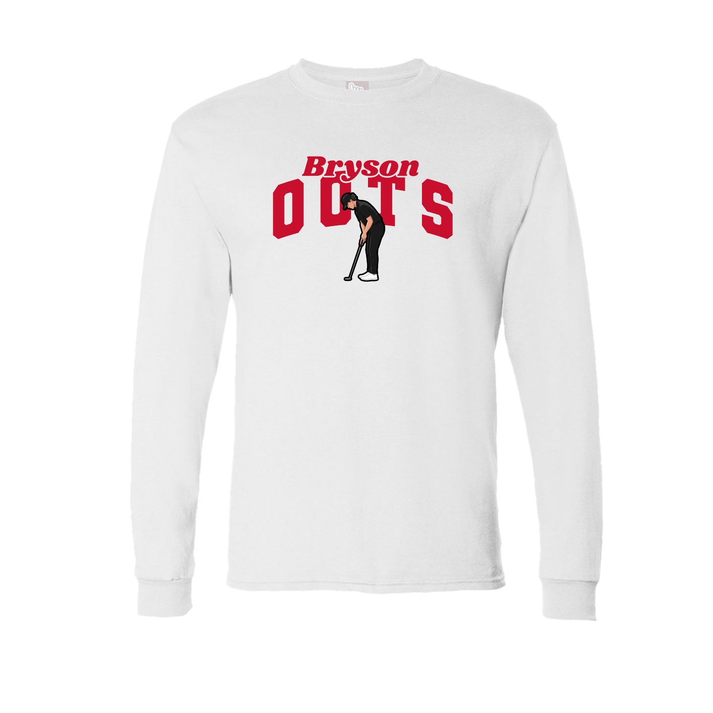 Long Sleeve Tee — Signature Arch in White