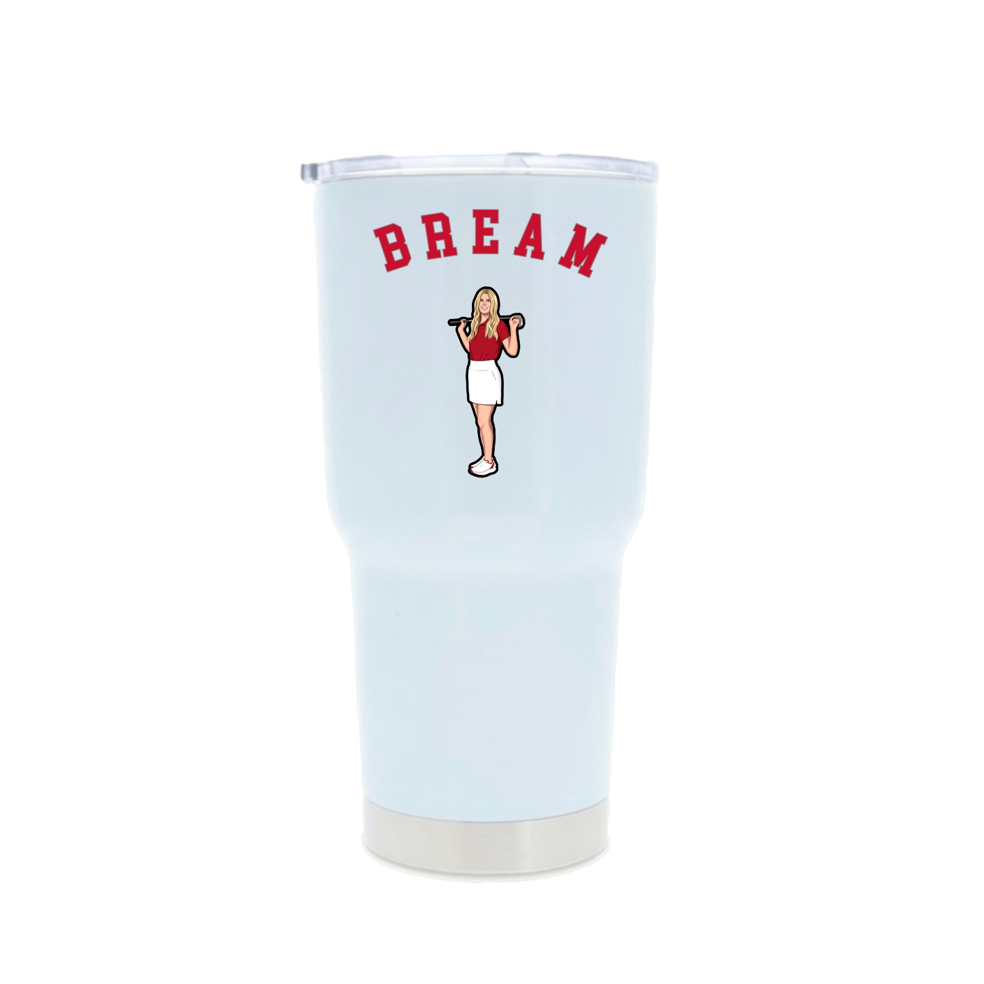 30oz Stainless Steel Tumbler — Shirsey Arch in White