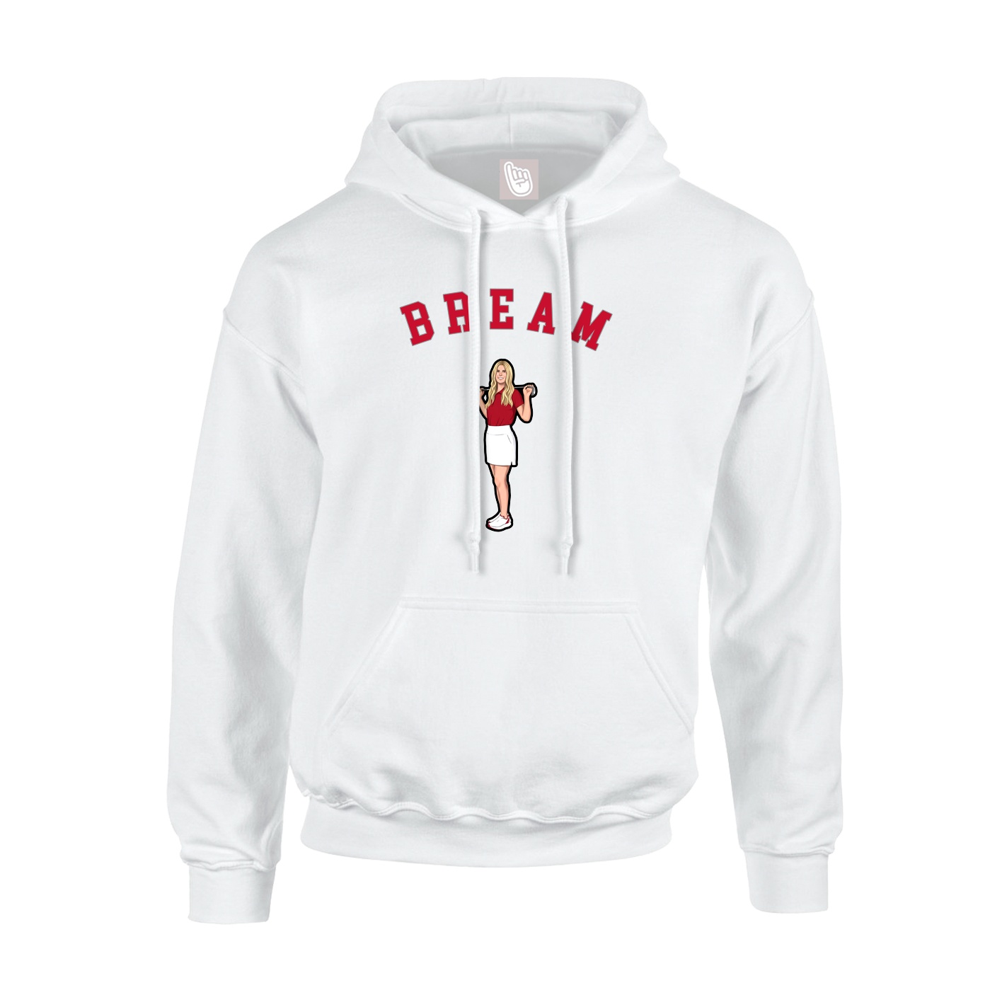 Hoodie — Shirsey Arch in White