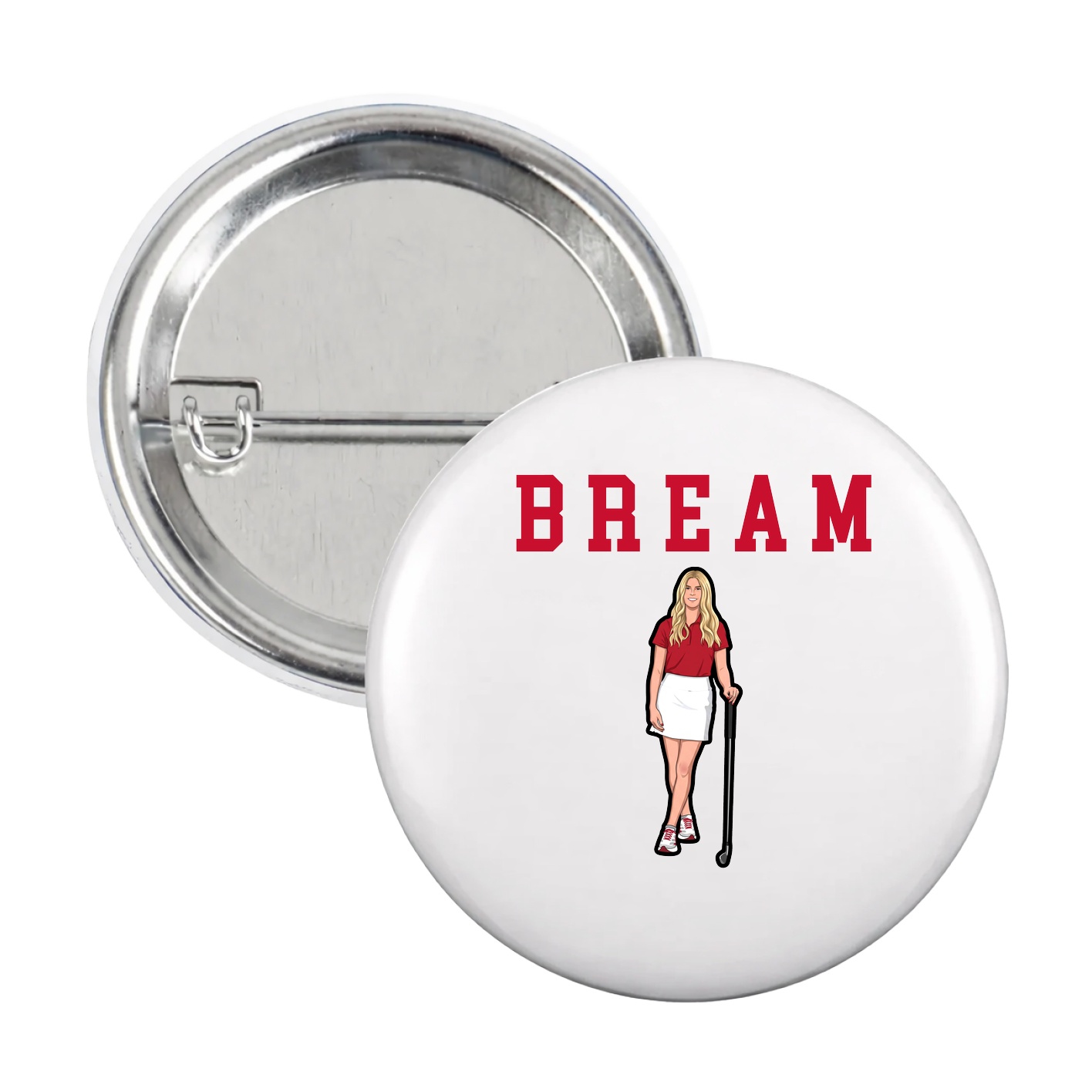 Game Day Button — Shirsey in White