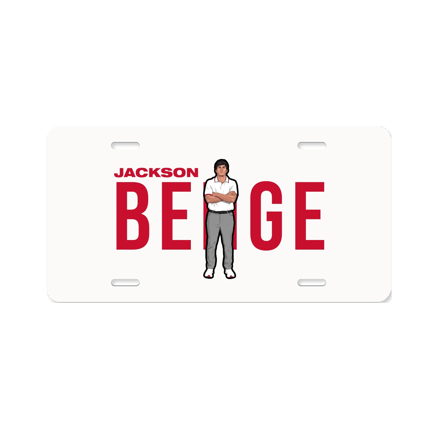 License Plate — Player Name in Classic