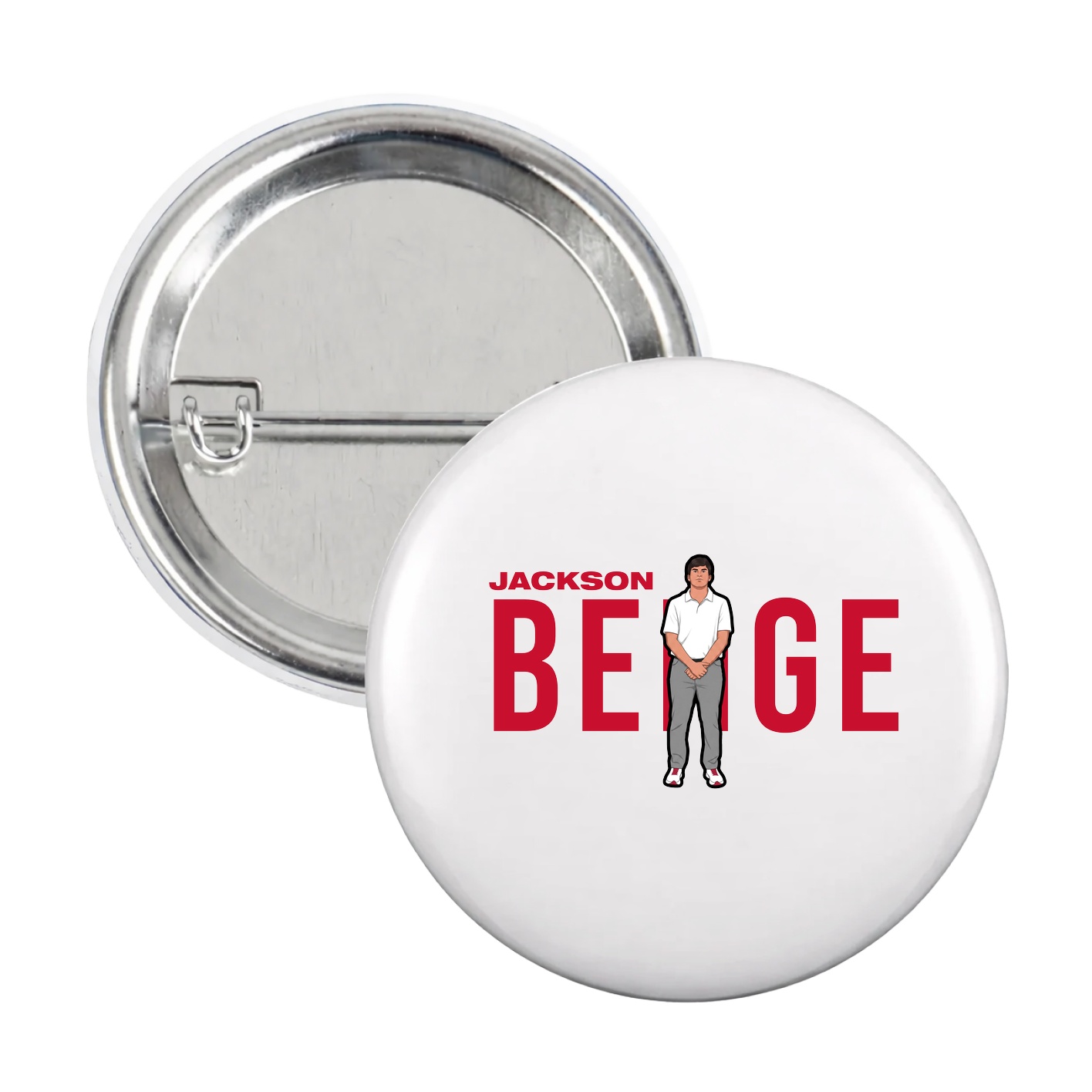 Game Day Button — Player Name in White
