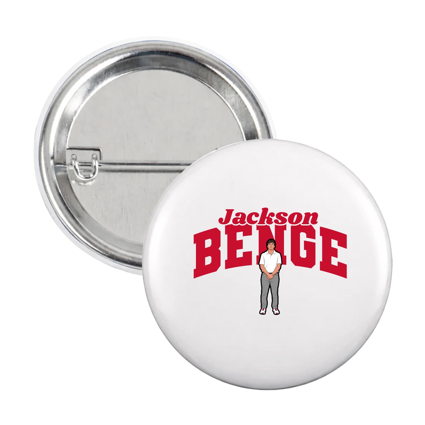 Game Day Button — Signature Arch in White