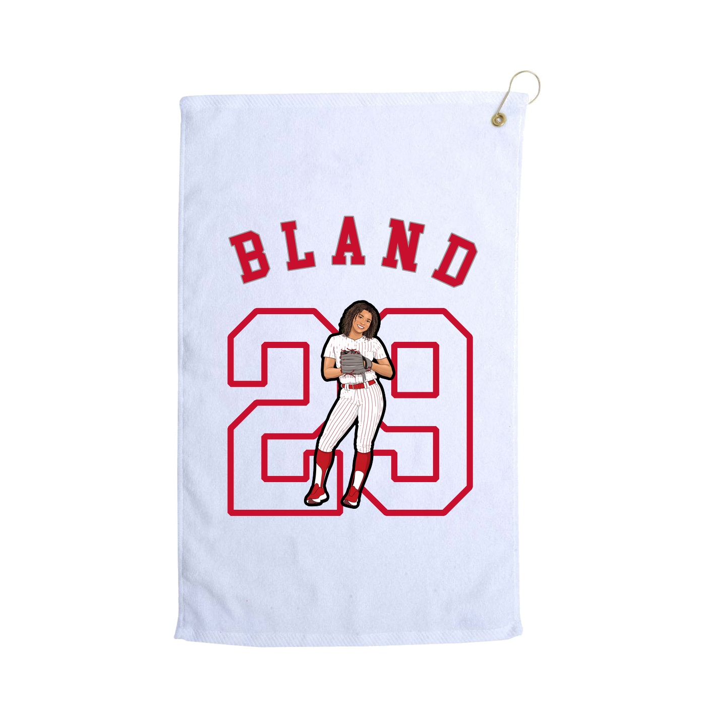 Golf Towel — Shirsey Arch in White