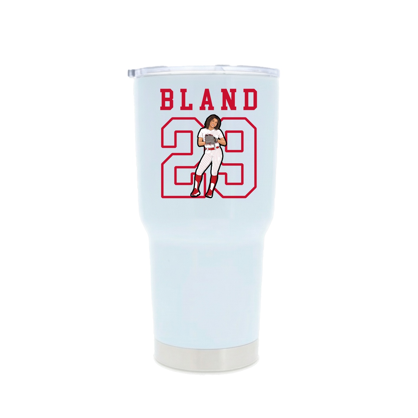 30oz Stainless Steel Tumbler — Shirsey in White