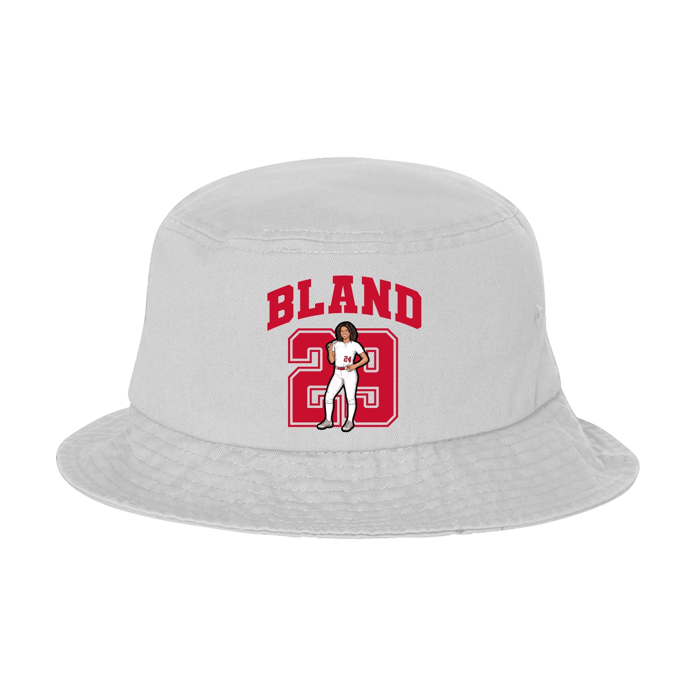 Bucket Cap — Number in White