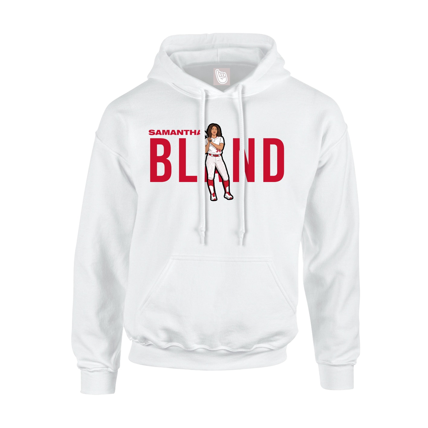 Hoodie — Player Name in White