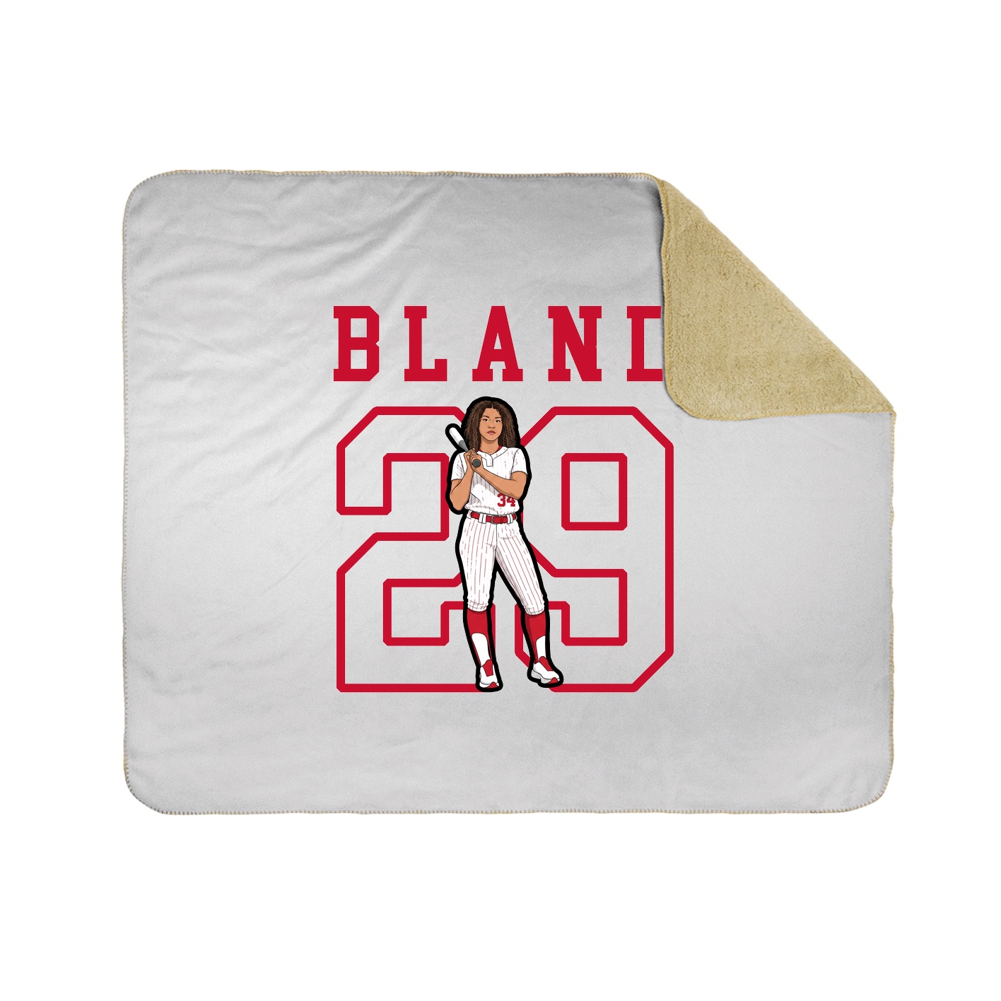 Throw Blanket — Shirsey in White