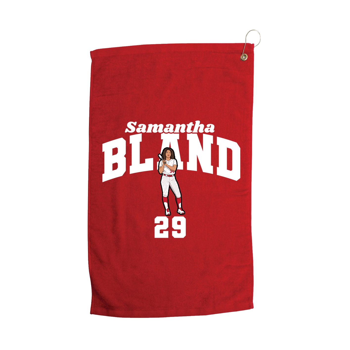 Golf Towel — Signature Arch in Red
