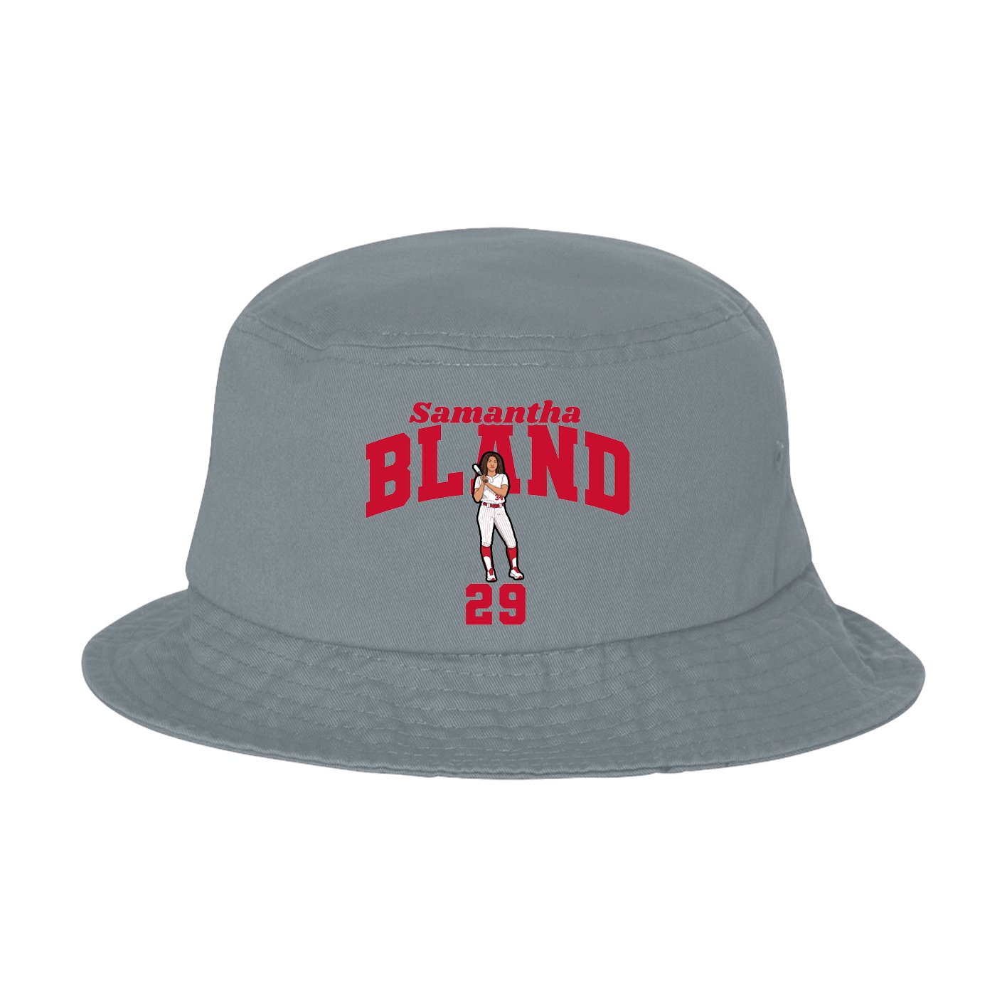 Bucket Cap — Signature Arch in Grey