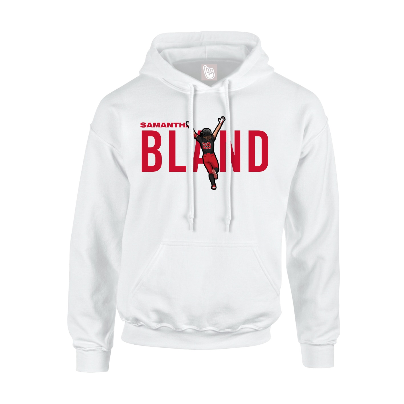 Hoodie — Player Name in White